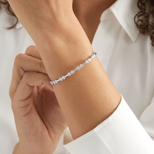 Mappin & Webb Masquerade 18ct White Gold 1.00cttw Diamond Bangle