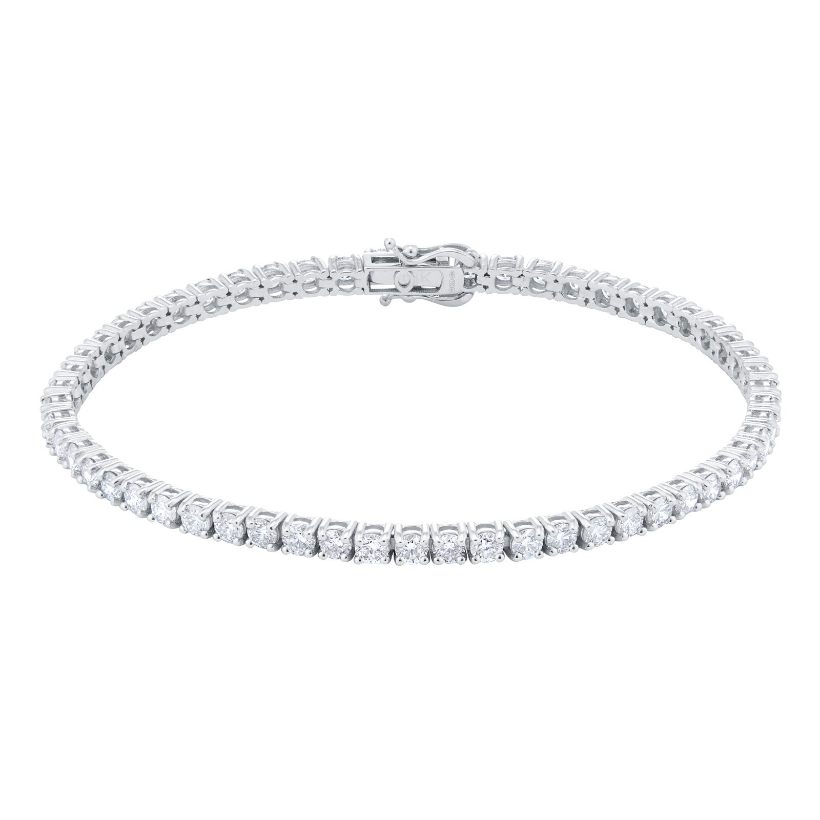 Mappin & Webb 18ct White Gold 5.00cttw Diamond Line Bracelet Mappin & Webb 18ct White Gold 5.00cttw Diamond Line Bracelet
