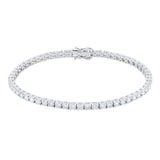 Mappin & Webb 18ct White Gold 5.00cttw Diamond Line Bracelet