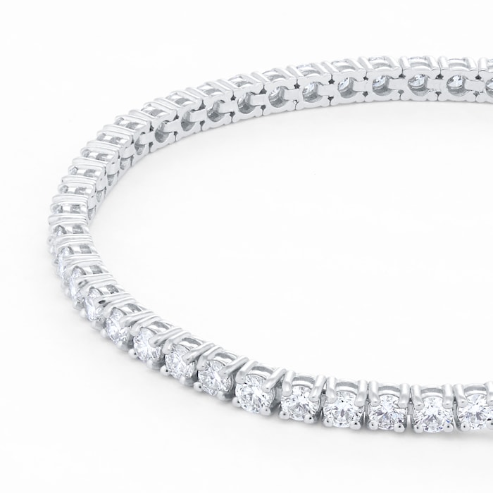 Mappin & Webb 18ct White Gold 5.00cttw Diamond Line Bracelet