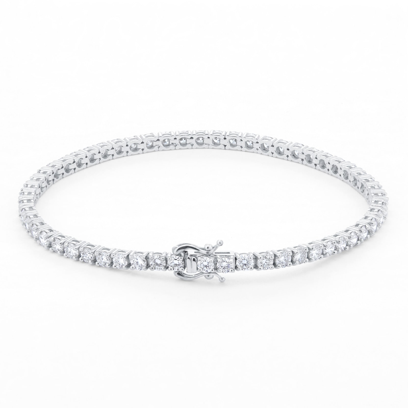 Mappin & Webb 18ct White Gold 5.00cttw Diamond Line Bracelet Mappin & Webb 18ct White Gold 5.00cttw Diamond Line Bracelet