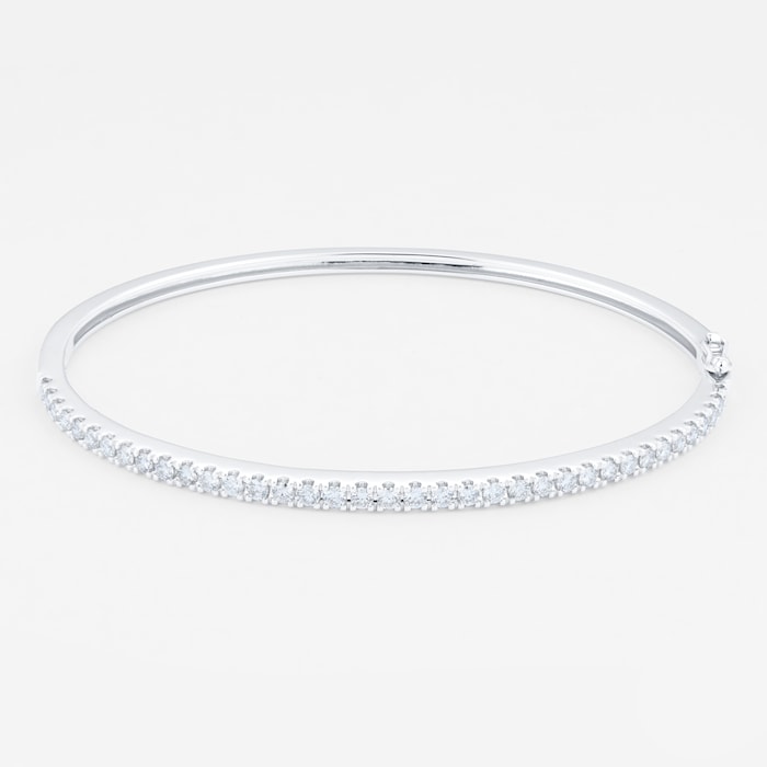 Mappin & Webb 18ct White Gold 1.25cttw Diamond Bangle