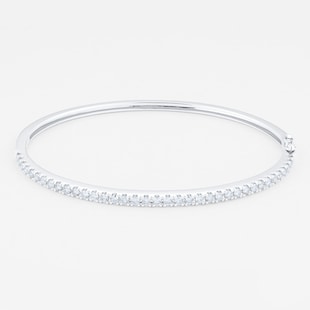 Mappin & Webb 18ct White Gold 1.25cttw Diamond Bangle