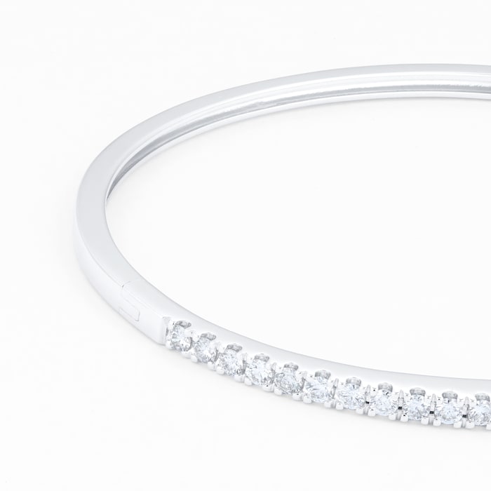 Mappin & Webb 18ct White Gold 1.25cttw Diamond Bangle