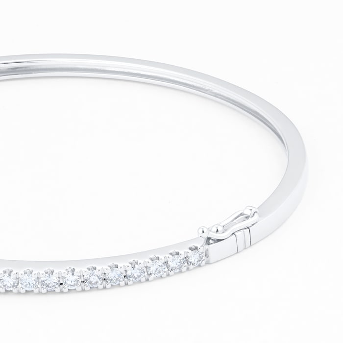 Mappin & Webb 18ct White Gold 1.25cttw Diamond Bangle