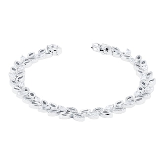 Mappin & Webb Vinea 18ct White Gold 3.00cttw Leaf Marquise Cut Bracelet Mappin & Webb Vinea 18ct White Gold 3.00cttw Leaf Marquise Cut Bracelet