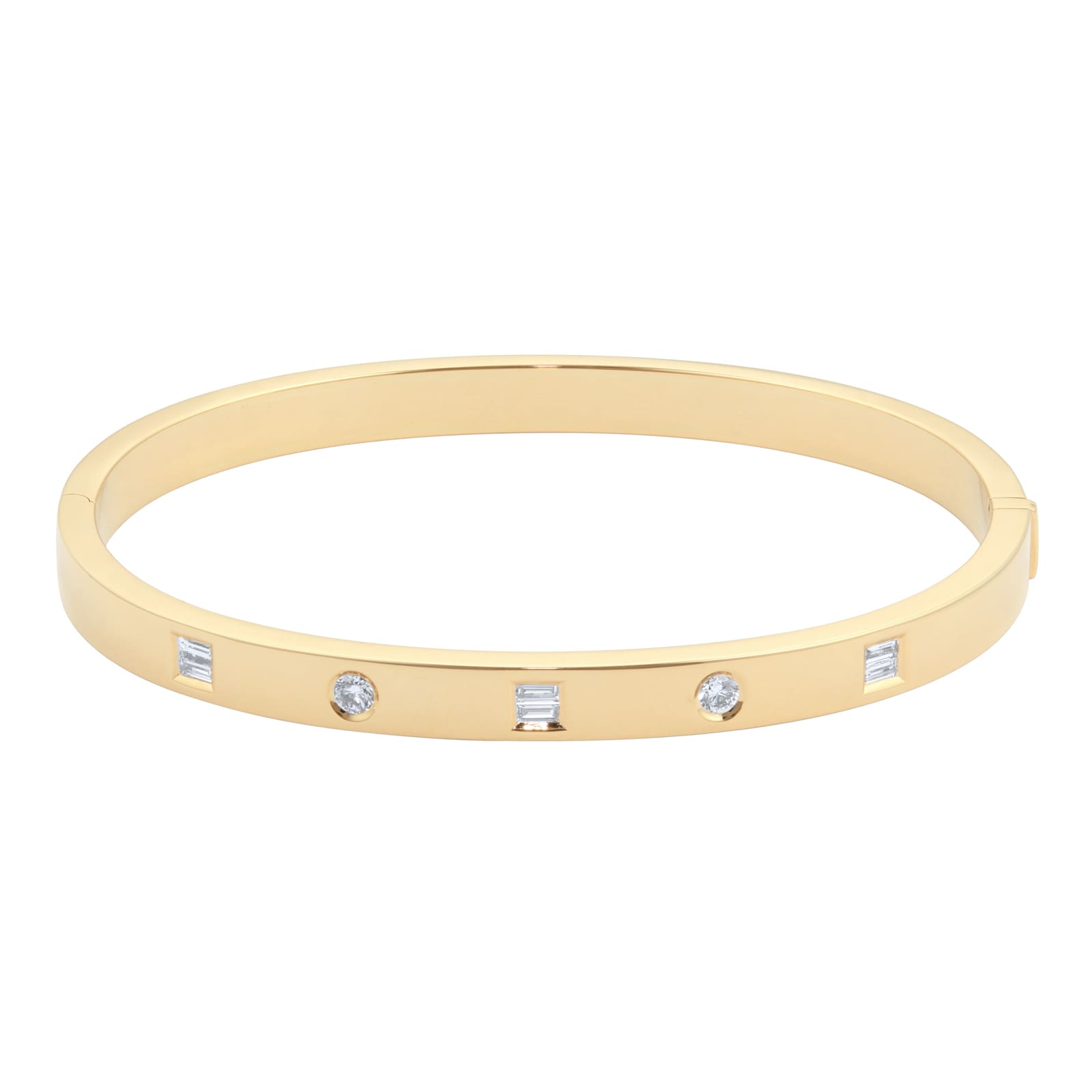 Mappin & Webb Gossamer 18ct Yellow Gold 0.50cttw Diamond Bangle