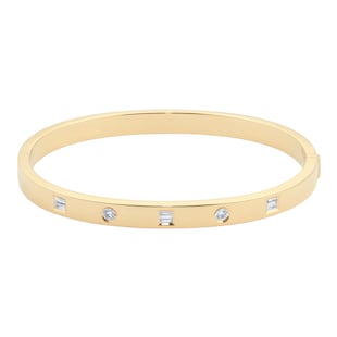 Mappin & Webb Gossamer 18ct Yellow Gold 0.42cttw Diamond Bangle