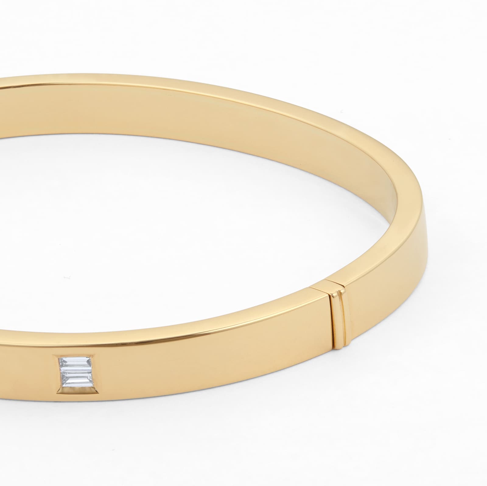 Mappin & Webb Gossamer 18ct Yellow Gold 0.50cttw Diamond Bangle ...