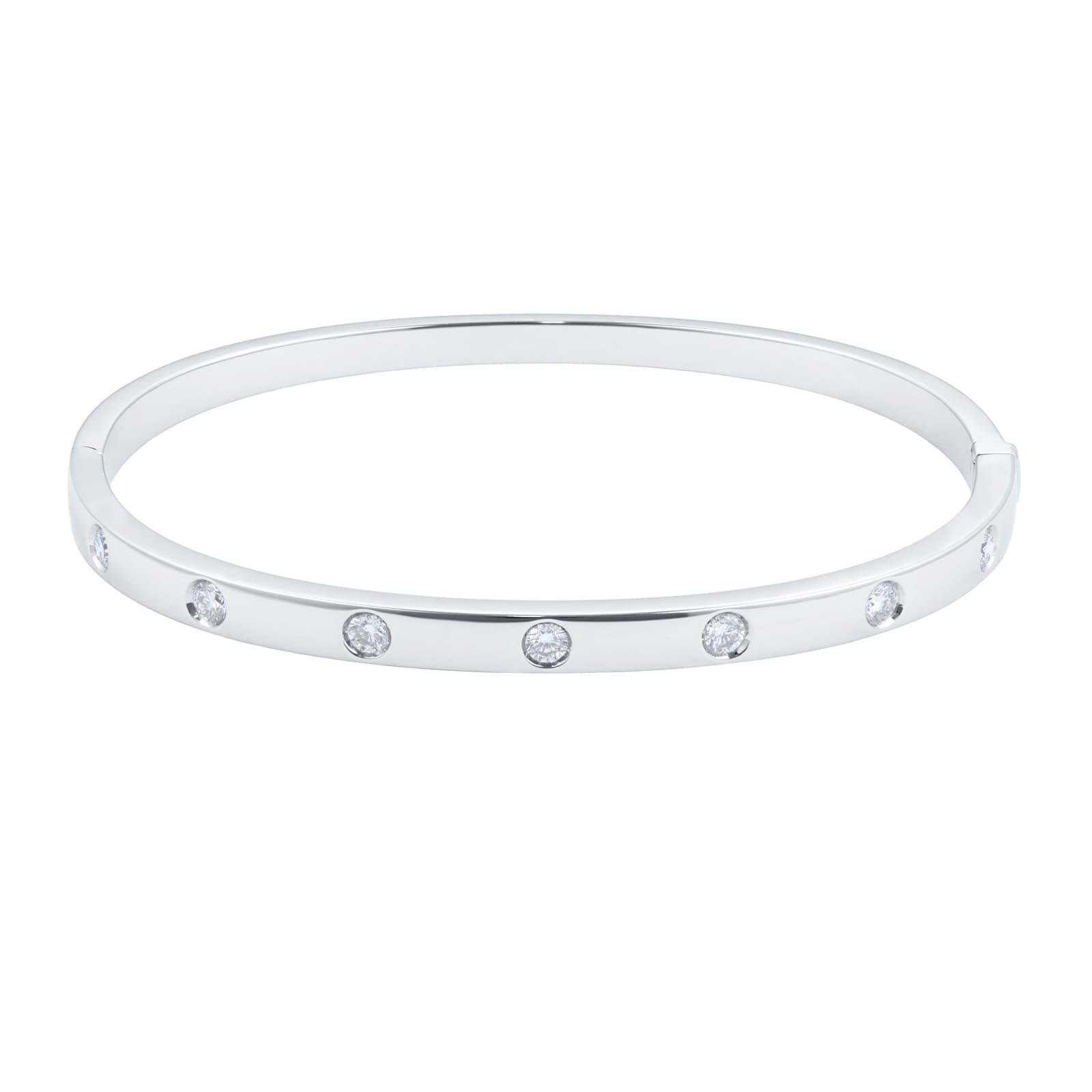 Mappin & Webb Gossamer 18ct White Gold 0.60cttw Diamond Bangle