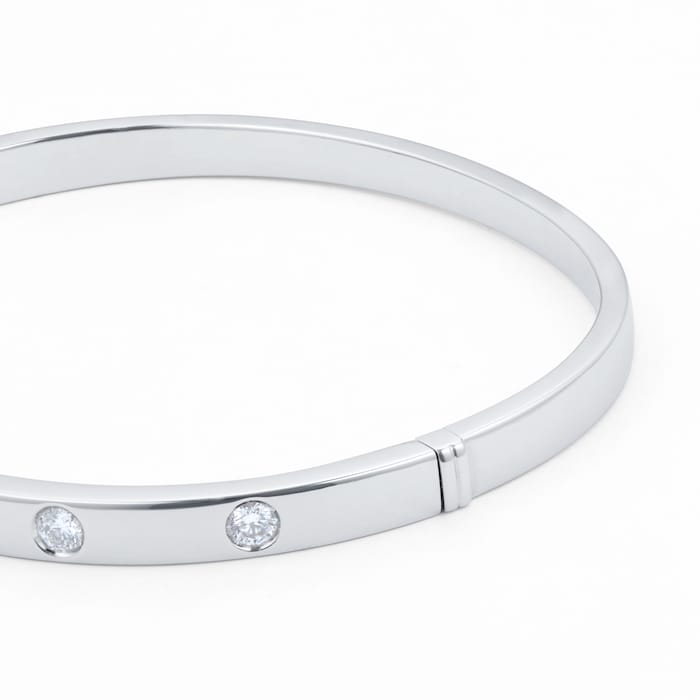 Mappin & Webb Gossamer 18ct White Gold 0.60cttw Diamond Bangle