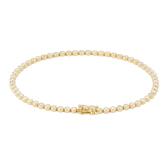 Goldsmiths 18ct Yellow Gold 1.50ct Diamond Bezel Line Bracelet Goldsmiths 18ct Yellow Gold 1.50ct Diamond Bezel Line Bracelet