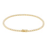 Goldsmiths 18ct Yellow Gold 1.50ct Diamond Bezel Line Bracelet