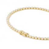 Goldsmiths 18ct Yellow Gold 1.50ct Diamond Bezel Line Bracelet