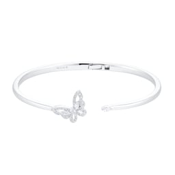 12111100 - Limited Edition Riveret 18ct White Gold 0.33cttw Diamond Butterfly Bangle