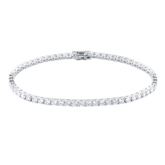 Mappin & Webb 18ct White Gold 5cttw Diamond Line Bracelet