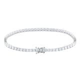 Mappin & Webb 18ct White Gold 5cttw Diamond Line Bracelet