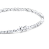 Mappin & Webb 18ct White Gold 5cttw Diamond Line Bracelet