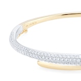 Mappin & Webb Libretto 18ct Yellow Gold 1.08cttw Diamond Pave Bangles