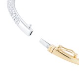 Mappin & Webb Libretto 18ct Yellow Gold 1.08cttw Diamond Pave Bangles