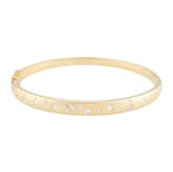 Mappin & Webb Gossamer 18ct Yellow Gold 0.45cttw Diamond Bangle