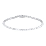 Goldsmiths 18ct White Gold 4.87ttw Brilliant Cut Diamond Line Bracelet