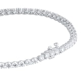 Goldsmiths 18ct White Gold 4.87ttw Brilliant Cut Diamond Line Bracelet