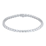 Goldsmiths 18ct White Gold 9.00cttw Brilliant Cut Diamond Line Bracelet