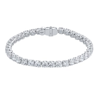 Goldsmiths 18ct White Gold 15.00cttw Brilliant Cut Diamond Line Bracelet