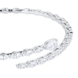 Goldsmiths 18ct White Gold 1.84cttw Marquise Cut Diamond Bangle