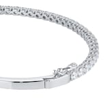 Goldsmiths 18ct White Gold 2.90cttw 10 Stone Brilliant Cut Diamond Bangle