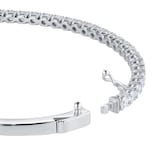 Goldsmiths 18ct White Gold 2.90cttw 10 Stone Brilliant Cut Diamond Bangle
