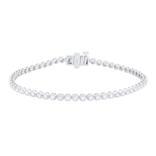 Goldsmiths 18ct White Gold 1.50cttw Brilliant Cut Diamond Line Bracelet