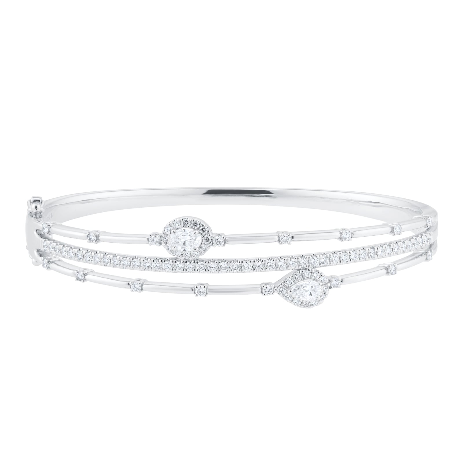 Mappin & Webb Amelia 18ct White Gold 1.70cttw Diamond Bracelet