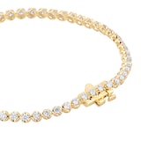 Best Luxury 
9ct Yellow Gold 2.00cttw Brilliant Cut Diamond Line Bracelet