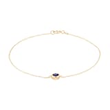 Goldsmiths 9ct Yellow Gold Sapphire Birthstone Bracelet