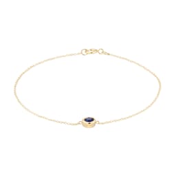 12111183 - 9ct Yellow Gold Sapphire Birthstone Bracelet