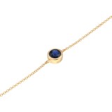 Goldsmiths 9ct Yellow Gold Sapphire Birthstone Bracelet