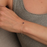Goldsmiths 9ct Yellow Gold Amethyst Birthstone Bracelet