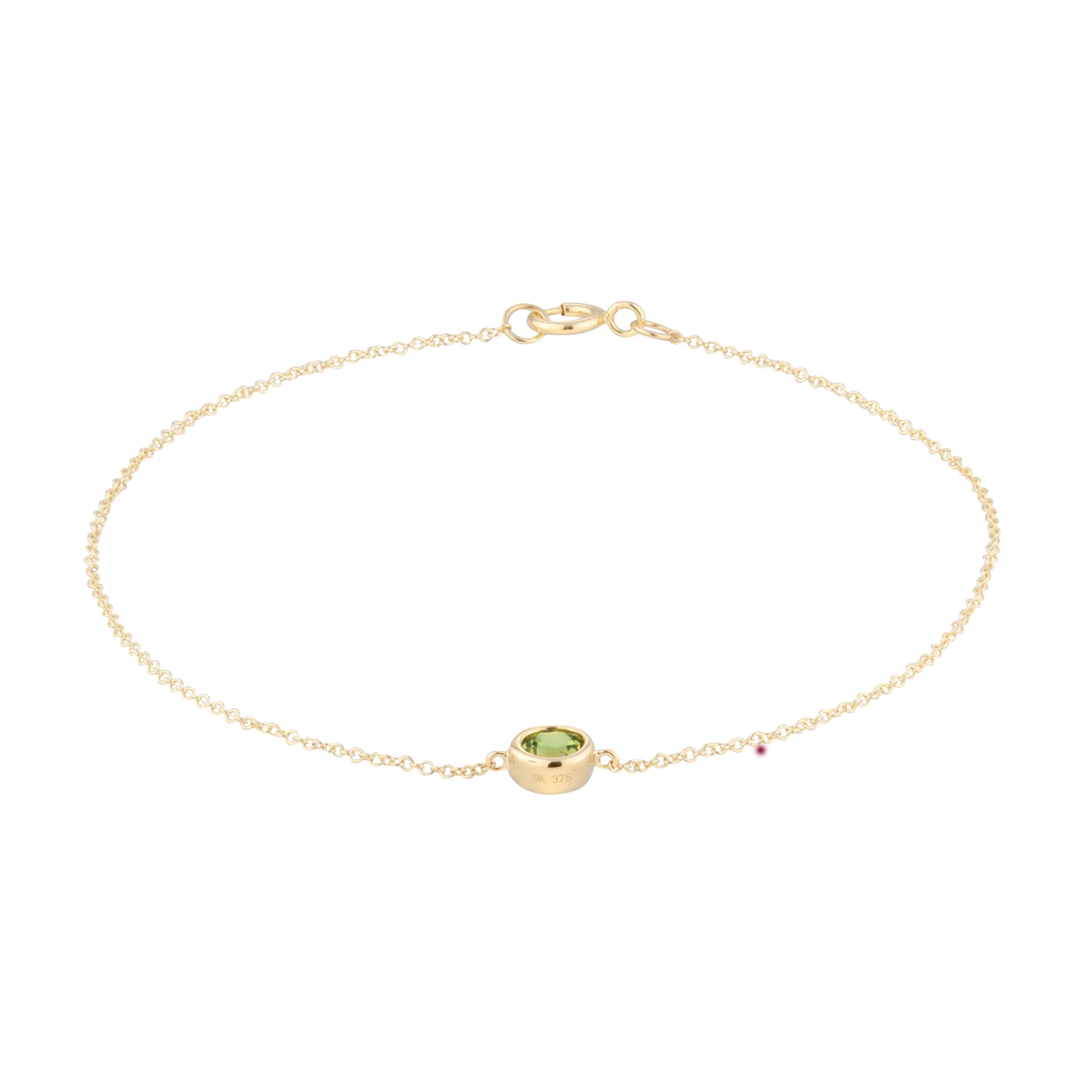 Goldsmiths 9ct Yellow Gold Peridot Birthstone Bracelet Goldsmiths 9ct Yellow Gold Peridot Birthstone Bracelet