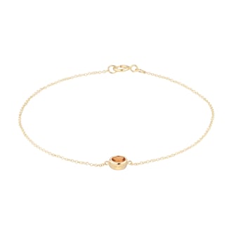 Goldsmiths 9ct Yellow Gold Citrine Birthstone Bracelet