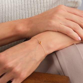 Goldsmiths 9ct Yellow Gold Citrine Birthstone Bracelet