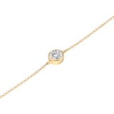 Goldsmiths 9ct Yellow Gold 0.08cttw Diamond Birthstone Bracelet