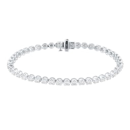 12111197 - 9ct White Gold 2.50cttw Brilliant Cut Diamond Line Bracelet
