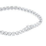 Goldsmiths 9ct White Gold 2.50cttw Brilliant Cut Diamond Line Bracelet