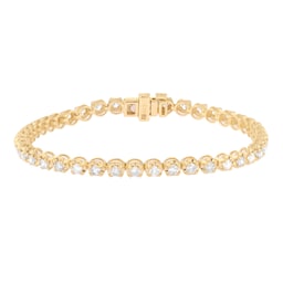 12111198 - 9ct Yellow Gold 2.50cttw Brilliant Cut Diamond Line Bracelet