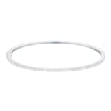 Goldsmiths 9ct White Gold 0.70cttw Pave Diamond Bangle