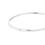 Goldsmiths 9ct White Gold 0.70cttw Pave Diamond Bangle