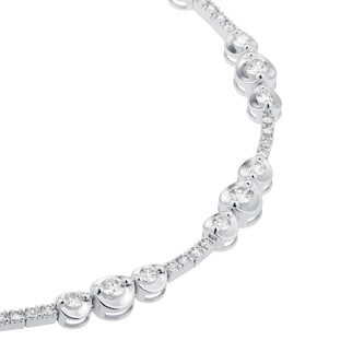 Mappin & Webb 18ct White Gold 1.40cttw Diamond Bracelet