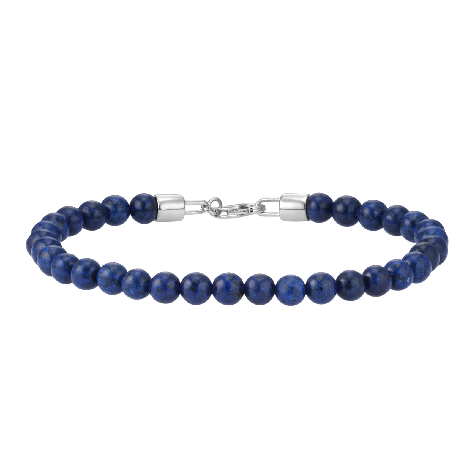 Mappin & Webb Sterling Silver & Blue Tigers Eye Bead 8.75 Inch Bracelet Mappin & Webb Sterling Silver & Blue Tigers Eye Bead 8.75 Inch Bracelet